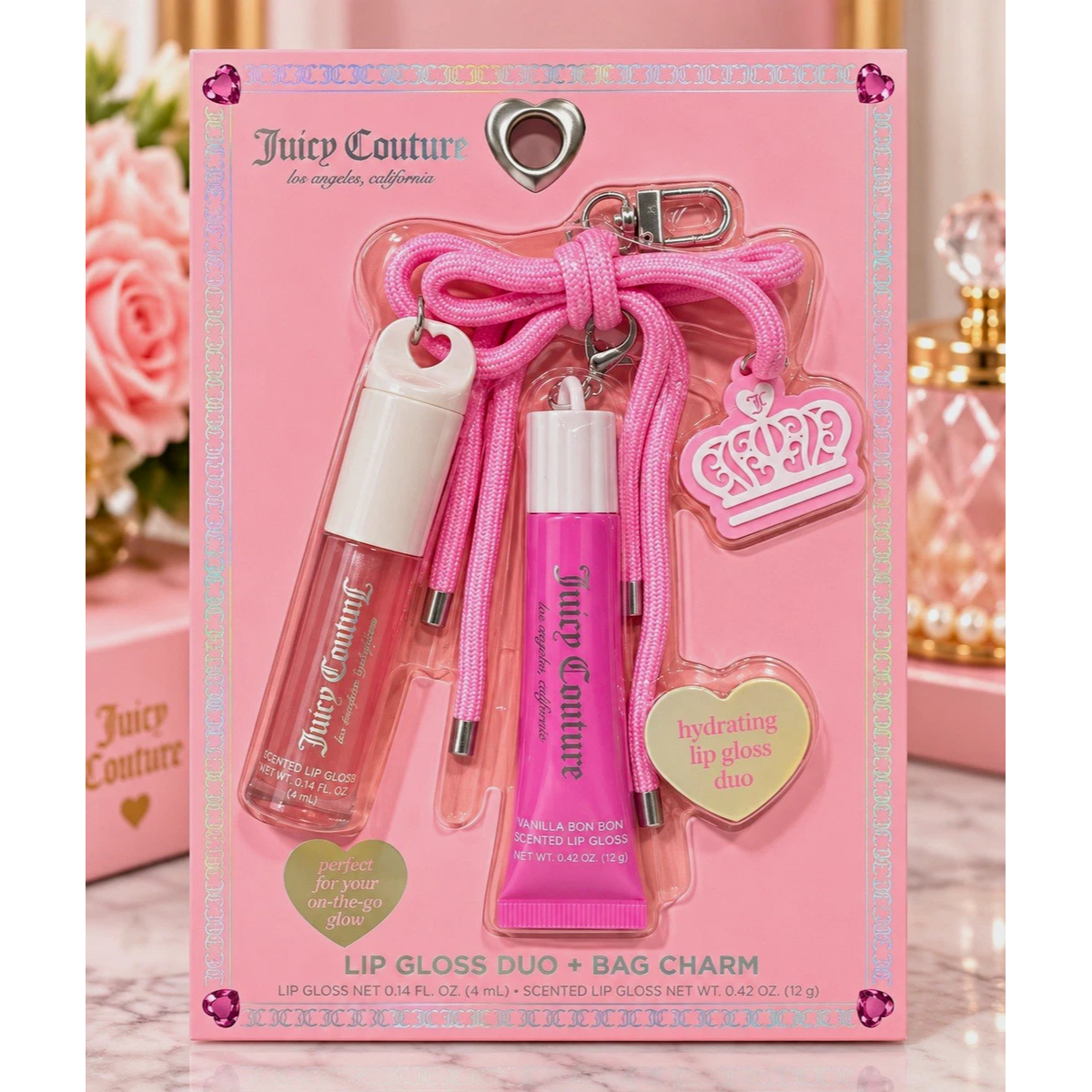 Kit lip gloss duo y charm