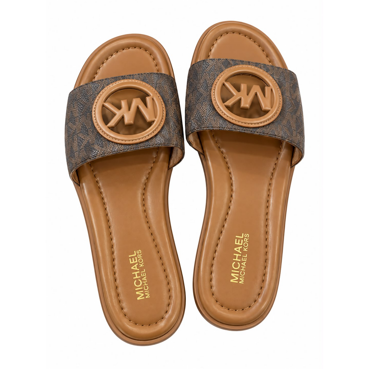 Sandalias cafe estampado talla 5