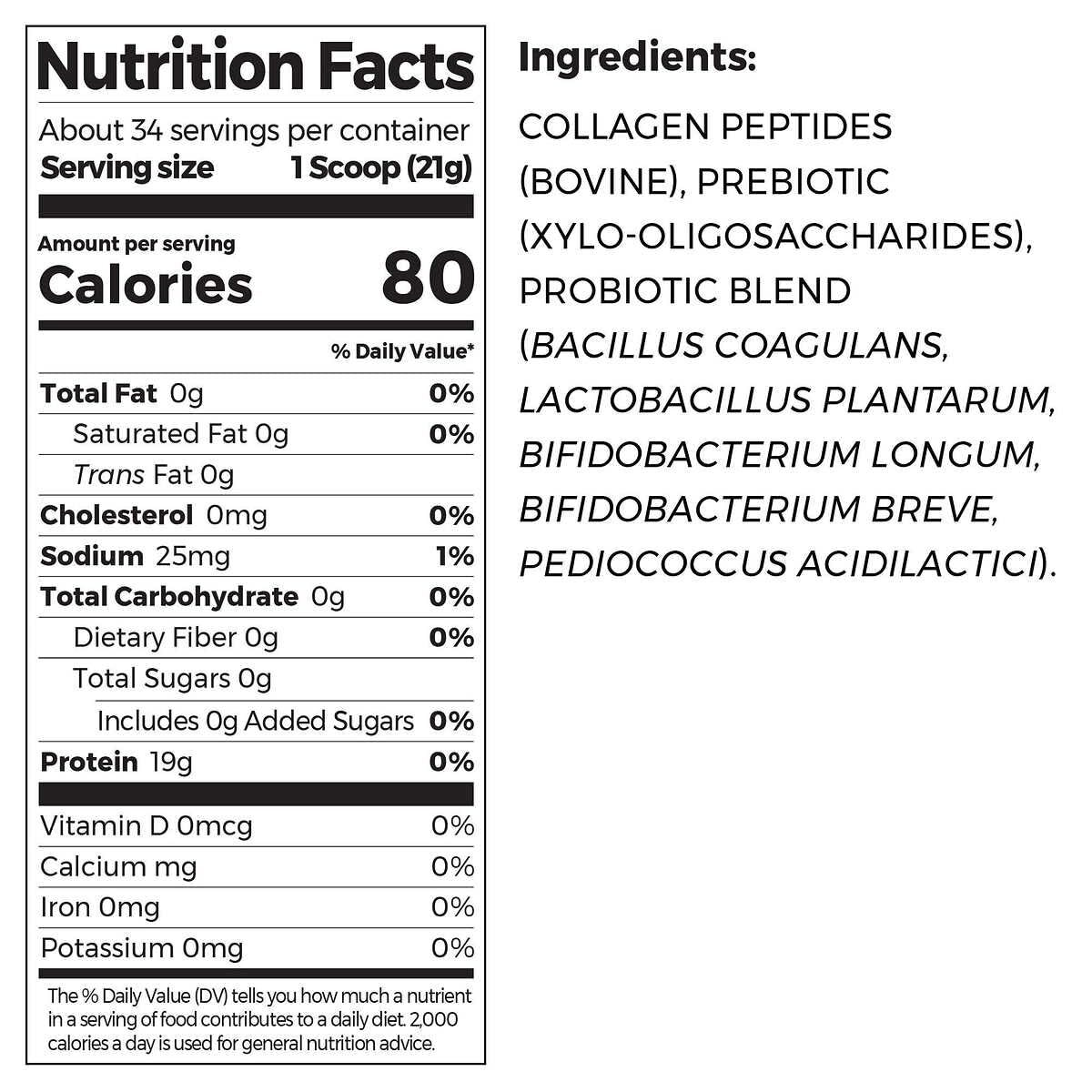 Collagen peptides + probiotics - 726 gr