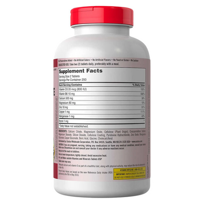 Calcium 600 mg - 500 tabletas