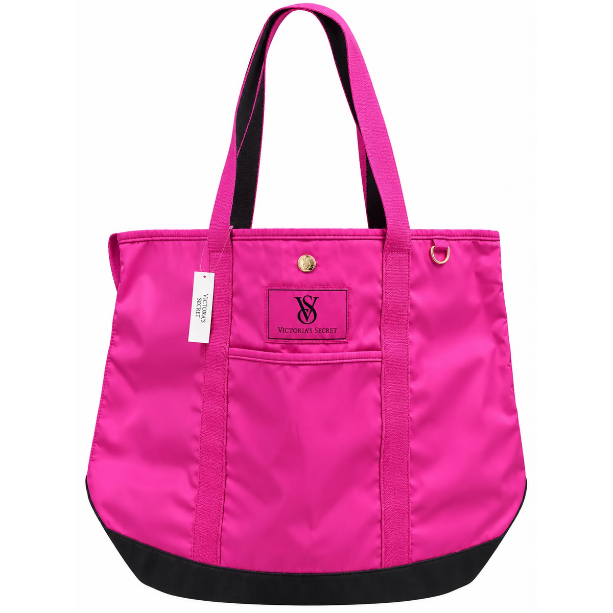 Tote bag fucsia con negro